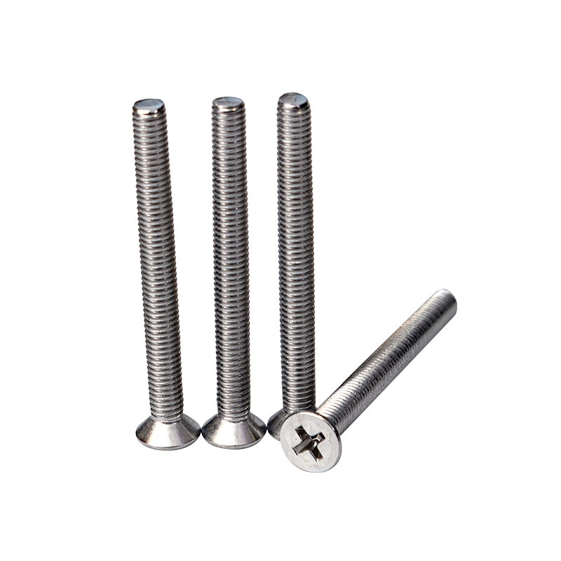 SS304 DIN965 M6 Cross Recessed CSK Head Machine Screws